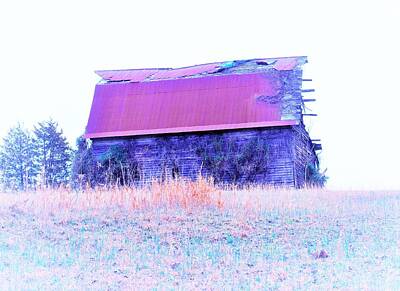 Travel Luggage - Old Barn New Roof by Mark Mitchell