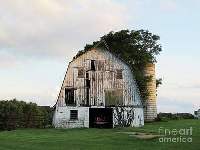 Wild Weather Rights Managed Images - Old Philomont Barn Royalty-Free Image by Deborah Morrow