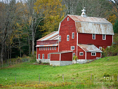 Scott Listfield Astronauts - Old Red Vermont Barn by Edward Fielding