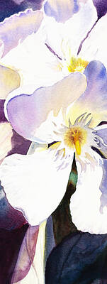 Floral Paintings - Oleander Flower by Irina Sztukowski by Irina Sztukowski