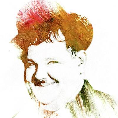 Actors Paintings - Oliver Hardy Pop Art by Esoterica Art Agency