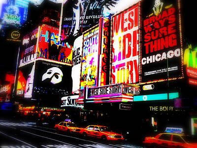 City Scenes Royalty-Free and Rights-Managed Images - On Funky Broadway  by Funkpix Photo Hunter