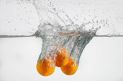 Chris Walter Rock N Roll Royalty Free Images - Orange Splash #2 Royalty-Free Image by Kelly Bryant
