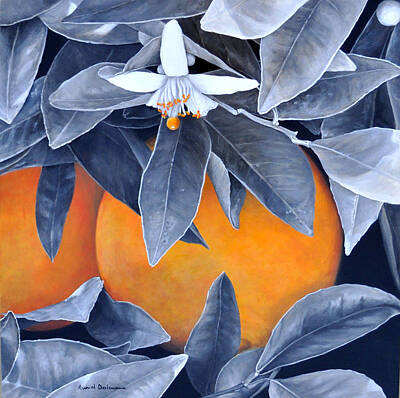 Monochrome Landscapes - Oranges en Noir et Blanc by Muriel Dolemieux