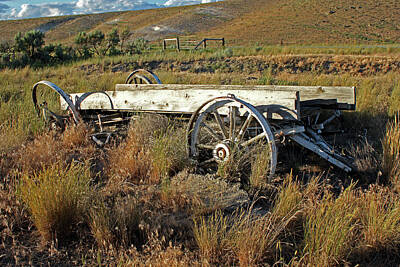 Ira Marcus Royalty-Free and Rights-Managed Images - Oregon Trail Wagon by Ira Marcus