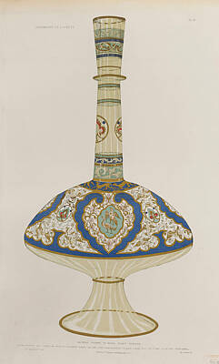 Tying The Knot - Ornament - Persian - Petrol Lamp - Pattern - Glass by ArtBeOk Com