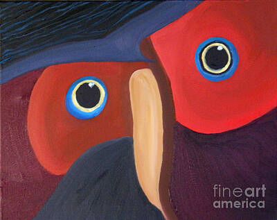 Rainy Day - Owl - SOLD by Paul Anderson