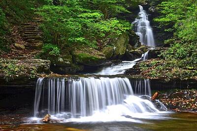 Umbrellas Royalty Free Images - Ozone Falls of Ricketts Glen Royalty-Free Image by Frozen in Time Fine Art Photography