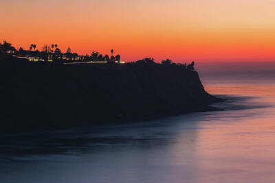 Beach Lifeguard Towers - Palos Verdes Coast After Sunset by Andy Konieczny