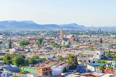 States As License Plates Royalty Free Images - Panorama of the city of Saltillo in Mexico. Royalty-Free Image by Marek Poplawski