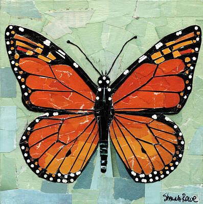 Mixed Media - Paper Butterfly - Monarch by Shawna Rowe