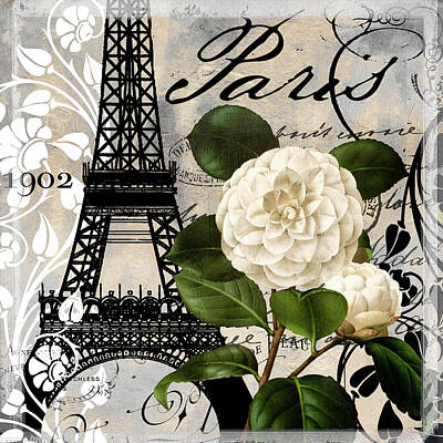 Cities Royalty-Free and Rights-Managed Images - Paris Blanc I by Mindy Sommers