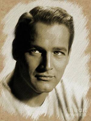 Celebrities Royalty-Free and Rights-Managed Images - Paul Newman, Actor by Esoterica Art Agency