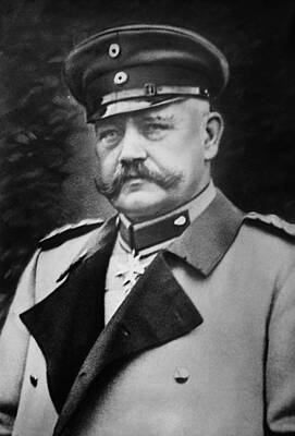 Celebrities Mixed Media - Paul von Hindenburg - President of Weimar Republic by War Is Hell Store