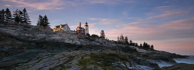 Keith Richards - Pemaquid Point Light Panorama by Juergen Roth