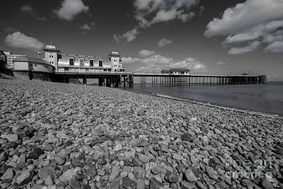 Southwest Landscape Paintings Rights Managed Images - Penarth Pier 1 Royalty-Free Image by Steve Purnell