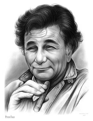 Celebrities Royalty Free Images - Peter Falk Royalty-Free Image by Greg Joens