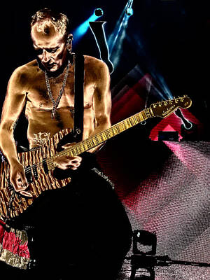 Musician Photo Royalty Free Images - Phil Collen of Def Leppard 3 Royalty-Free Image by David Patterson