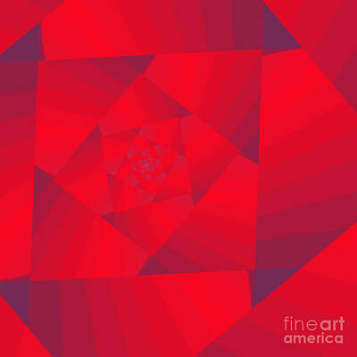 Up Up And Away - Picassos Rose in Red by Mary Machare