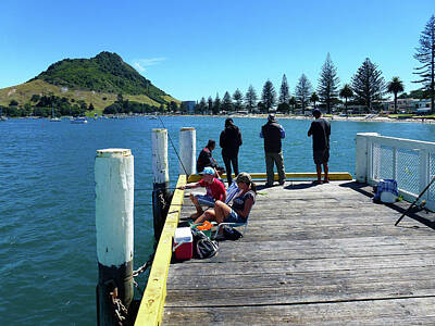 Patriotic Signs - Pilot Bay Beach 7 - Mt Maunganui Tauranga New Zealand by Selena Boron