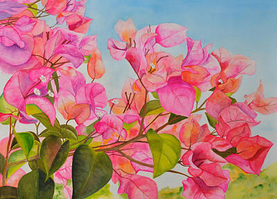 Andrew Macara - Pink Flowers by Terry Arroyo Mulrooney