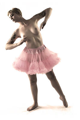 Norman Rockwell Rights Managed Images - Pink tutu Royalty-Free Image by Robert WK Clark