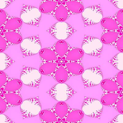 Star Wars Baby - Pink white floral fractal symphony by Lenka Rottova