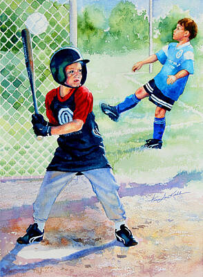 Sports Painting Rights Managed Images - Play Ball Royalty-Free Image by Hanne Lore Koehler