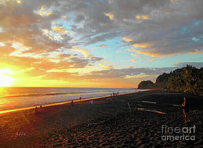 Sir Lawrence Almatadema - Playa Hermosa Puntarenas Costa Rica - Sunset A One by Felipe Adan Lerma