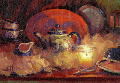 Impressionism Paintings - Polish Pottery  by Steve Henderson