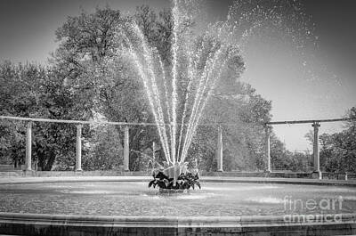 Easter Egg Hunt Royalty Free Images - Popp Fountain -NOLA - BW Royalty-Free Image by Kathleen K Parker