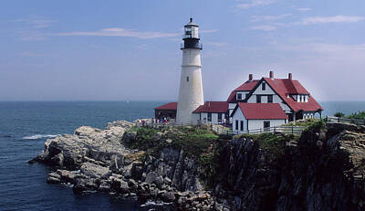 Animals And Earth - Portland Head Light House by Carl Purcell
