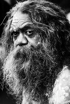 Planes And Aircraft Posters - Portrait of an Australian aborigine by Sheila Smart Fine Art Photography