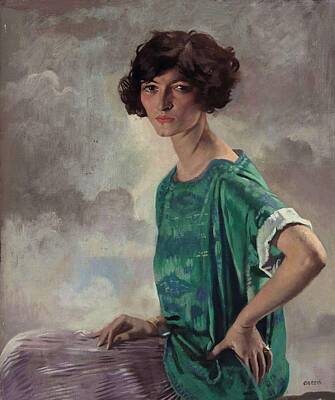 Just Desserts Rights Managed Images - Portrait of Gertrude Sanford by William Orpen, 1922 Royalty-Free Image by William Orpen