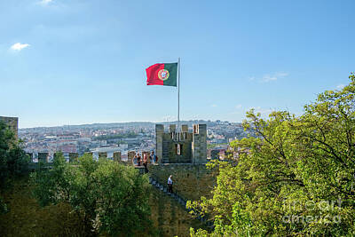 Gary Grayson Pop Art - Portuguese Flag over Lisbon by Jannis Werner