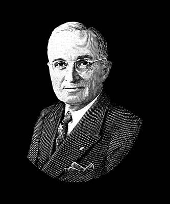Politicians Digital Art Royalty Free Images - President Harry Truman Graphic Royalty-Free Image by War Is Hell Store