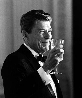 Landmarks Royalty-Free and Rights-Managed Images - President Reagan Making A Toast by War Is Hell Store