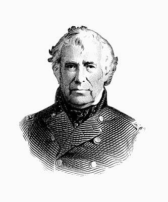 Politicians Digital Art Royalty Free Images - President Zachary Taylor Graphic Two Royalty-Free Image by War Is Hell Store
