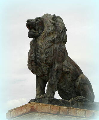 For The Cat Person Royalty Free Images - Proud Lion Statue Royalty-Free Image by Teresa Stallings