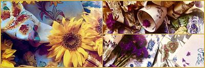 Florals Rights Managed Images - Provence Floral Trio Royalty-Free Image by Jacqueline Manos