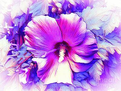 Colorful Instruments - Purple Haze Floral by Debra Lynch