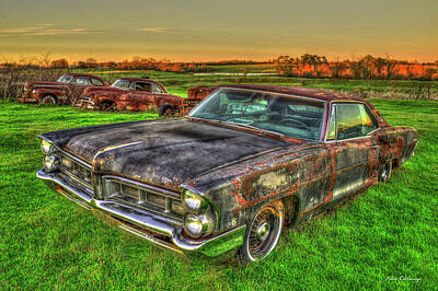 Antlers - Put Out To Pasture 1965 Pontiac Grand Prix Art by Reid Callaway