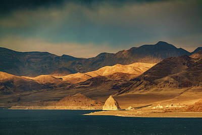 Fantasy Royalty-Free and Rights-Managed Images - Last Light on Pyramid Lake by Janis Knight
