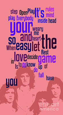 Musician Digital Art - Queen. Play The Game. Can you recognize the song? Can you recognize the band? Game for fans by Drawspots Illustrations