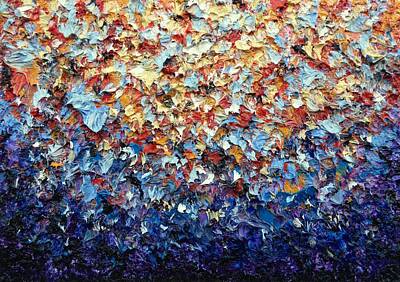 Impressionism Painting Royalty Free Images - Rainbow Bloom Royalty-Free Image by Rachel Bingaman