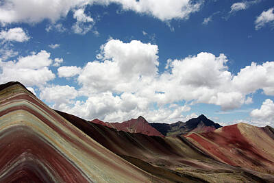 Surrealism Royalty-Free and Rights-Managed Images - Rainbow Mountain Range, Peru by Aidan Moran