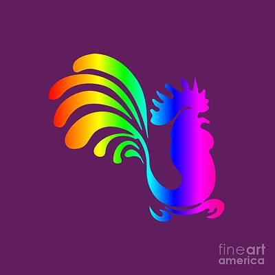 Neutrality - Rainbow Rooster #2 by Frederick Holiday
