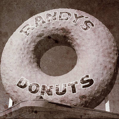 Just Desserts - Randys Donuts - Vintage by Stephen Stookey