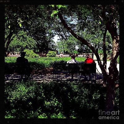 Frank J Casella Royalty Free Images - Reading In The Park - City Of Chicago Royalty-Free Image by Frank J Casella