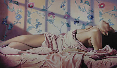 Nudes Paintings - Reclining Nude by Patrick Anthony Pierson